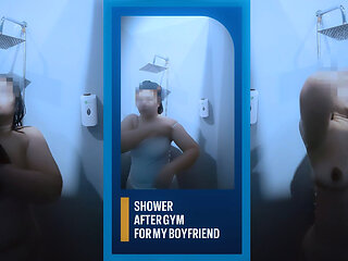 Showering at Gym Bathroom for My Lovely Boyfriend - Minokiiko