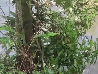 My Neighbor's Husband Fucks Me While He Smoke