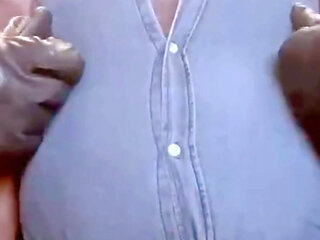 Black Denim Smoke Titplay & Wank