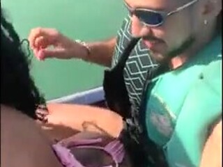 A beautiful Latin doll gets lost in her cuckolded hubby's clutches and heads to have hook-up with the jet ski educator at river, far from her cuckolded spouse.