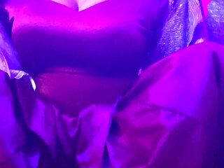 Hot crossdresser in tight dress big boobs horney