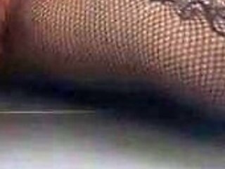 Crossdresser Twink in Blue Corset Hands-Free Orgasm