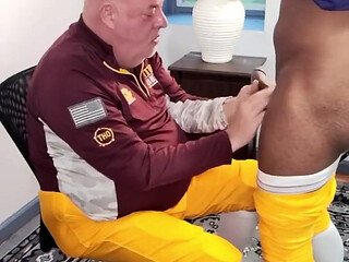 Coach Inspects Players Penis Before the Big Game.