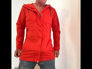 Coat Can't Stop Huge Cock and Massive Cumshot
