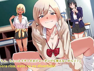 Saimin ribenji ~Ijime rarekkokage ga ijime shuhan gyaru bicchi to akogare no seito kaichou o hamemakuru Sub espa&ntilde_ol