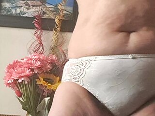 In Panties and a Mature Body Touch