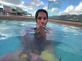 Yasmina Khan Big-chested Indian Gives an Epic Blowage in the Public Motel Pool (alexa flexy, arachu, blackzilla, brandy renee, sinatra monroe)