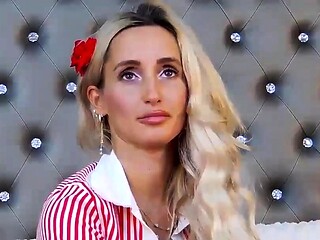 Horny Blonde In Solo Masturbation