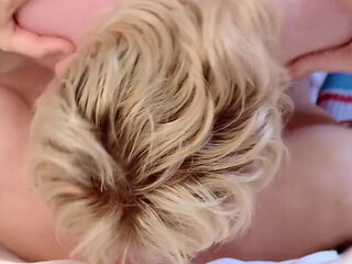 Guy farts on girl face