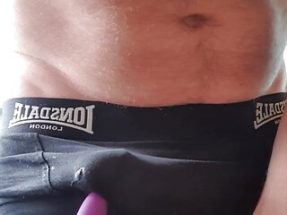 Edging panty cumshot