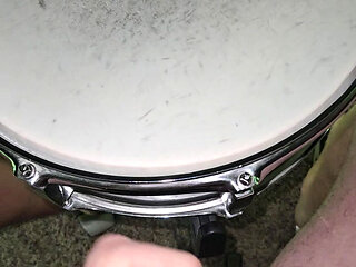 Playing Drums with My Dick - Snare Hit Cock Tip is My Stick