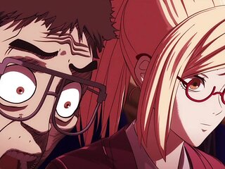 Thrilling animated showdown with fierce passion in a public arena