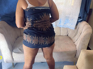BBW Stepmom From Mombasa Twerking and Sucking My Dick