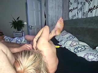 Amateur couple enjoying their fetish in homemade sex