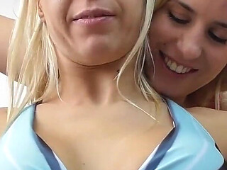 Two Blonde MILF's Showing How Strog Their Are