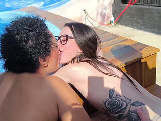 Anal and Vaginal Pool Rubbing