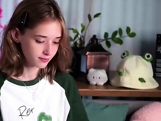 Curly Blonde Teen Records Solo Dildo Masturbation More at