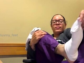 Hawt Blonde milf in foot Fetish tube scene