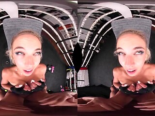 Sensual Blonde Gets Her Hands and Tits Dirty