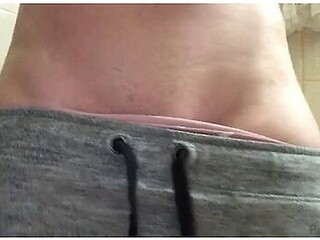 Naughty Girl Opened And Lowered Her Sweatshirt, Horny And Urinating Deliciously! Pee Fetish!