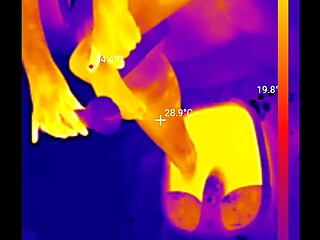 Feet Soles Get Ground, Buffed and Lubed Until Theyre Glossy-Fuckable THERMAL POV (4K Portrait)