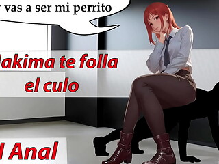 JOI Anal ASMR con Makima. Te follare como un perro. Voz espa&ntilde_ola.