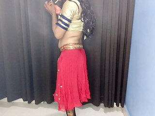 My hot stepsister tit golden satin blouse and rubbing my ass