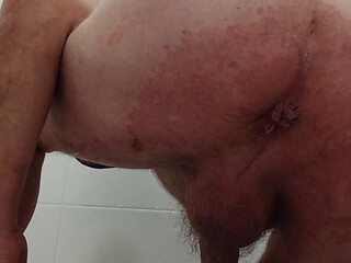 I Tear My Ass Apart with a Black Dildo and Cum