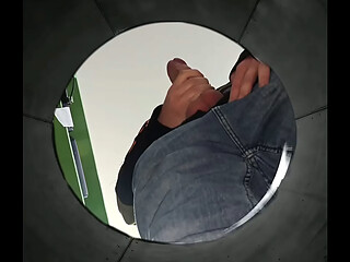 Hiding in the trash bin?