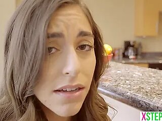 Almost Got Caught Fucking My Petite Teen 18+ Stepsister