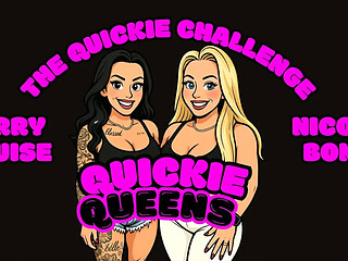 Stepmom and wife share a lucky guy in a quickie challenge