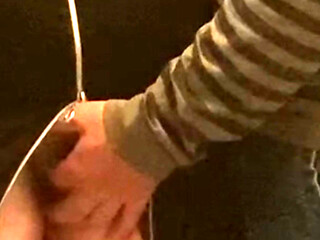Perv Old Man Fingering Pussy in Subway!