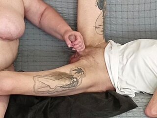 My Friend Helps Me Jerk off so That I Cum