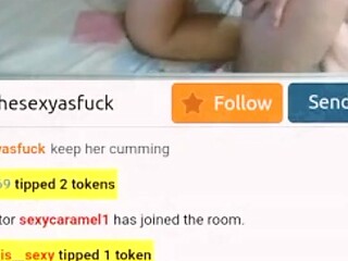 Black cock dominates wet and brown babe in private webcam show