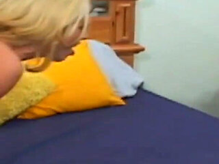 Blonde milf gets fucked hard in front of her husband