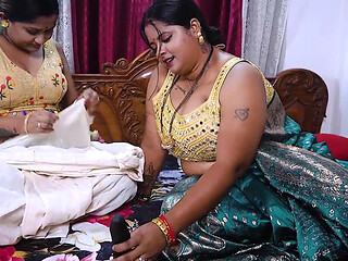 2 bhabhiyo ko ek sath choda threesome hardcore action sex
