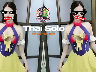 SNOW WHITE Solo Fuck a dildo 4K NiNew Thai Cute