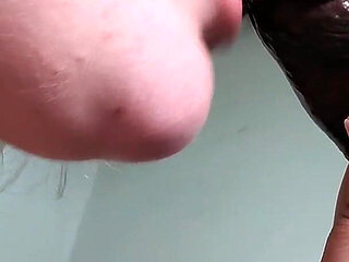 Close up Blowjob BBC Interracial BBW Frenulum Play