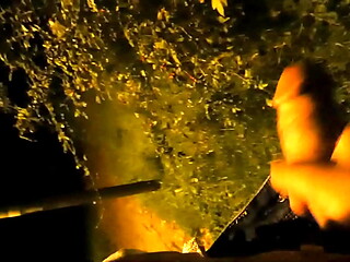 Masturbating at night in public park - Wertert009
