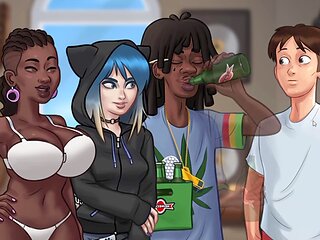 Anime, summertime saga eve, big ass latina