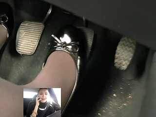 Screaming Brake Failure in Black Patent Flats