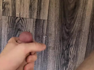 Young Twink with Rock Hard Dick - Intense Orgasm & Messy Cum!