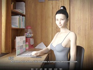 Animated wife gets frisky while at work in a wild cartoon fantasy