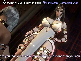 Futanari, Rough Sex with a Maid, a Black Transgender Girl