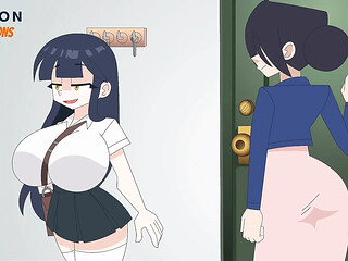 Fucking your Big Tiddy GF Before School - Hagen Toons