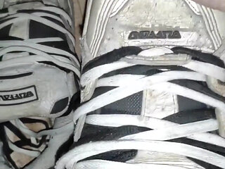 Load & Cum on Buffalo Sneakers