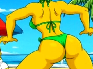 Beach Bitch 2: Pussy Full of Cum. Cartoon Simpsons Parody.