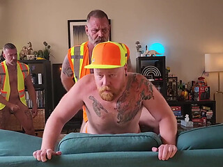 Construction Worker Coffee Break Gangbang