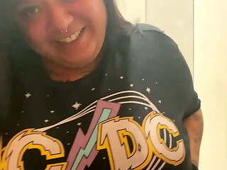 Bbw safada no Provador da loja