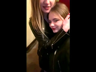 Vlogging Cuties Crash a Gangbang and Join the Fun